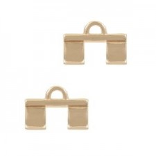 Cymbal ™ DQ metal ending Piperi Ii for Tila beads - Rose gold